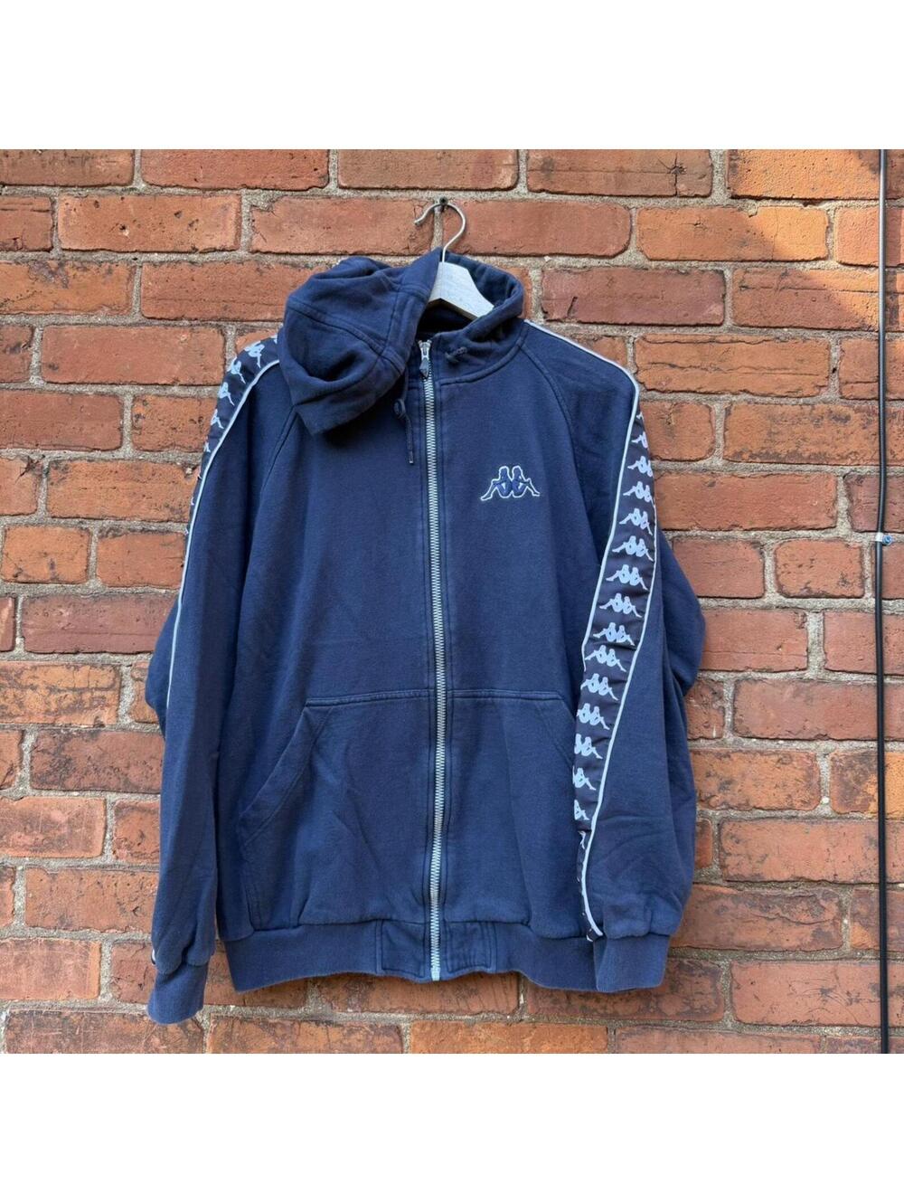 vintage kappa zip up hoodie 00s L